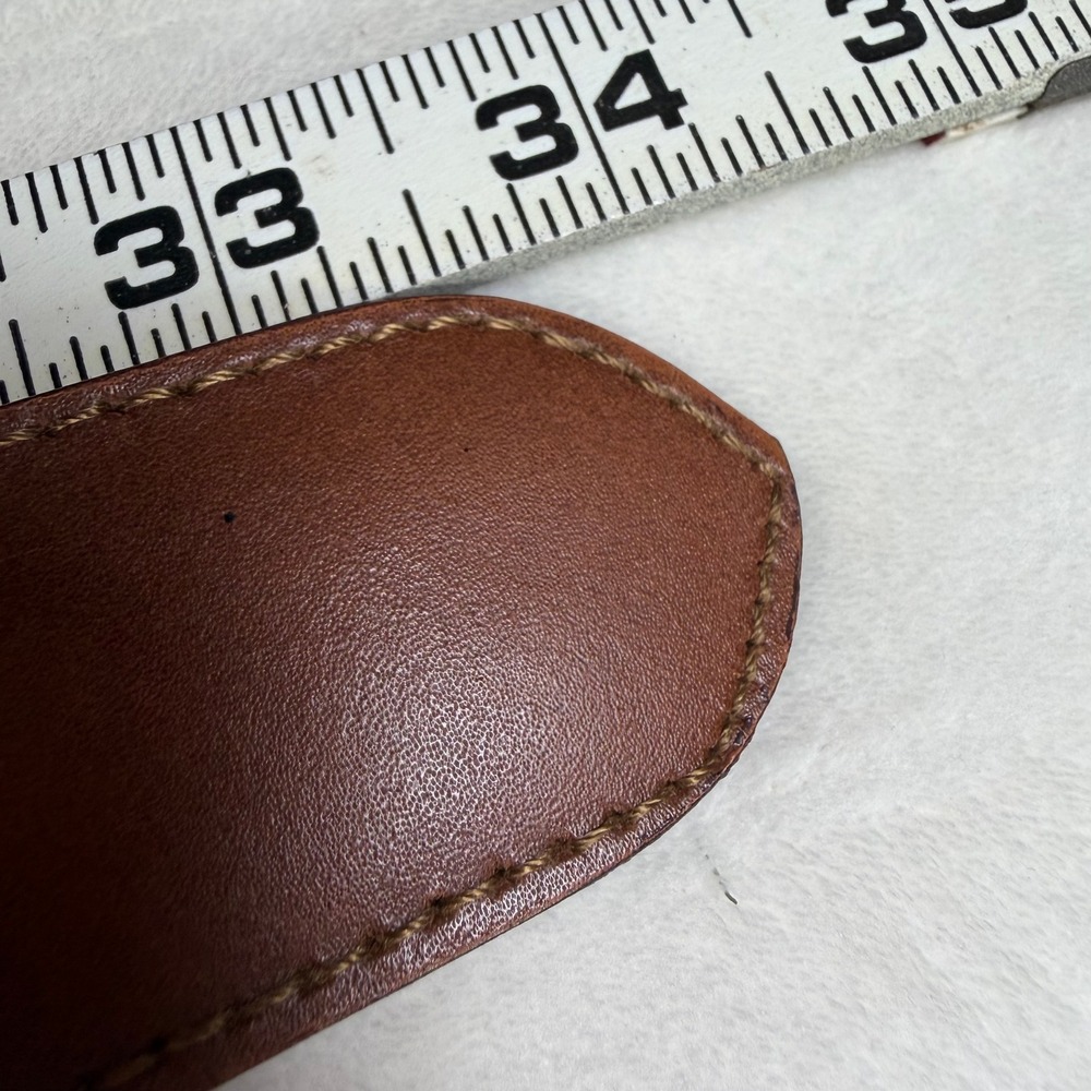 The‎ Limited Leather Belt Womens Small Brown Vintage Made in Italy Beaded Boho - Picture 8 of 8